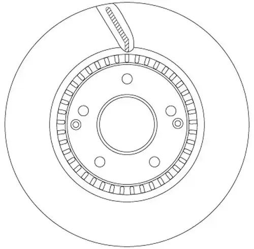 спирачен диск TRW DF6884S