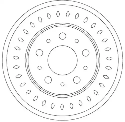 спирачен диск TRW DF6925S