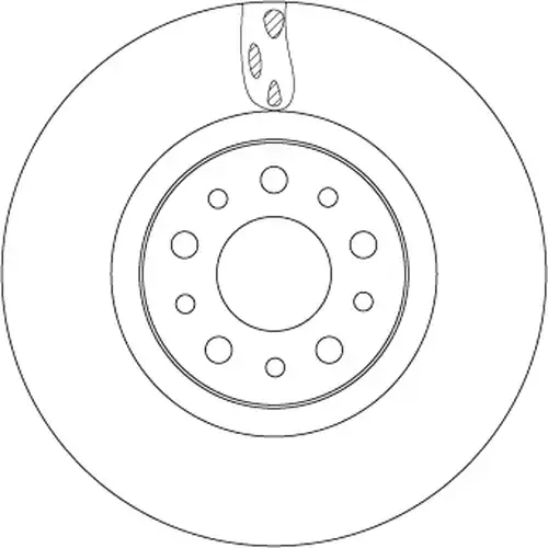 спирачен диск TRW DF6933