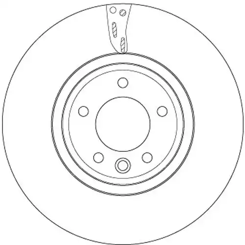 спирачен диск TRW DF6954S