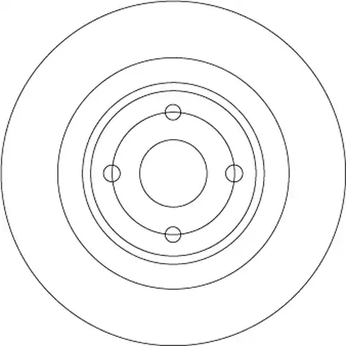 спирачен диск TRW DF6974