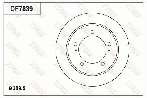 спирачен диск TRW DF7839