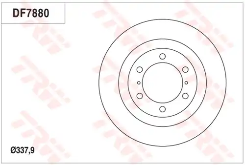 спирачен диск TRW DF7880S