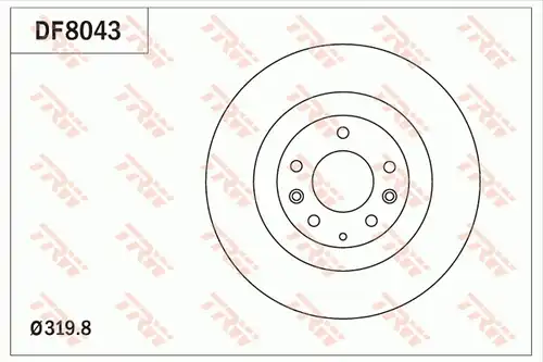 спирачен диск TRW DF8043