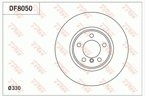 спирачен диск TRW DF8050