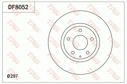 спирачен диск TRW DF8052