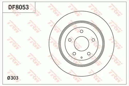 спирачен диск TRW DF8053