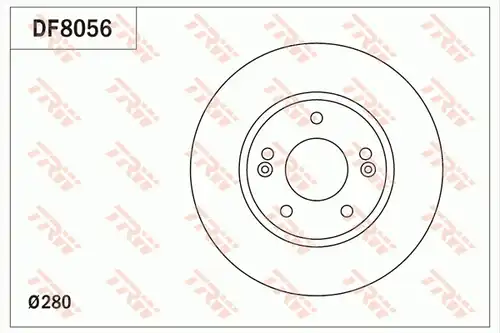 спирачен диск TRW DF8056