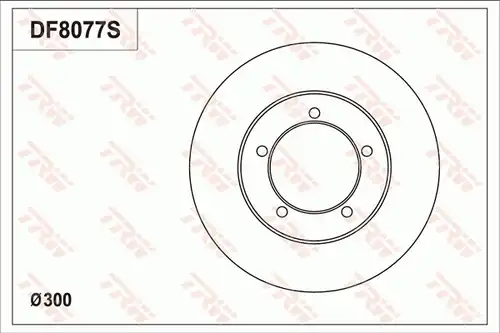 спирачен диск TRW DF8077S