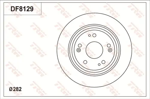 спирачен диск TRW DF8129S