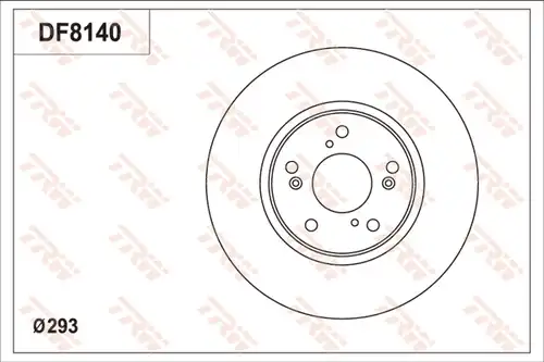 спирачен диск TRW DF8140S