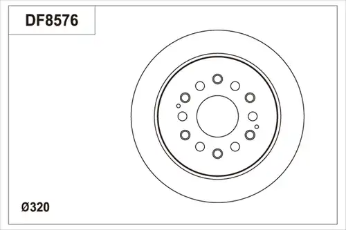 спирачен диск TRW DF8576S