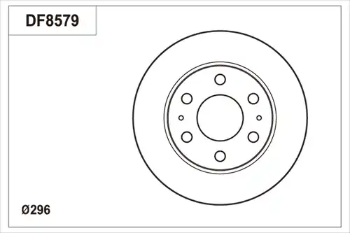 спирачен диск TRW DF8579S