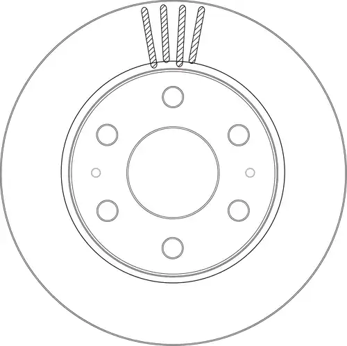 спирачен диск TRW DF8579XSS