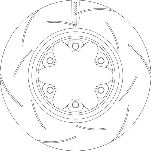 спирачен диск TRW DF8583XSS