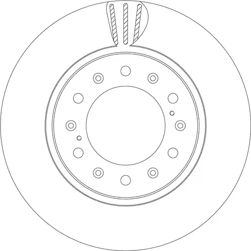 спирачен диск TRW DF8584XSS