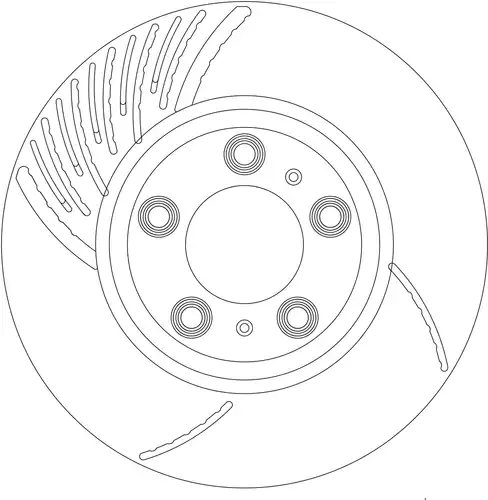 спирачен диск TRW DF8591S