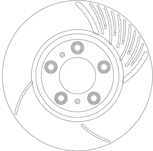 спирачен диск TRW DF8592S