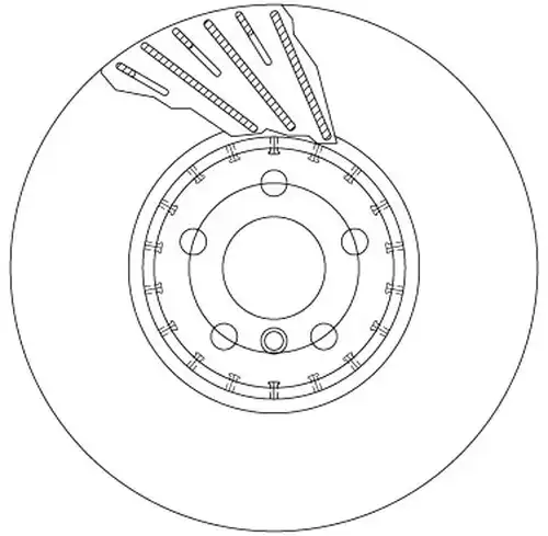 спирачен диск TRW DF8649S