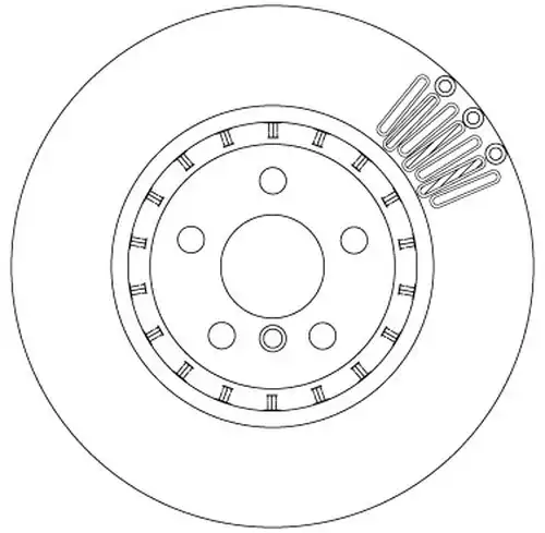 спирачен диск TRW DF8650S