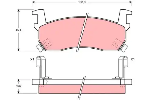 накладки TRW GDB1004