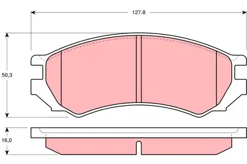 накладки TRW GDB1005