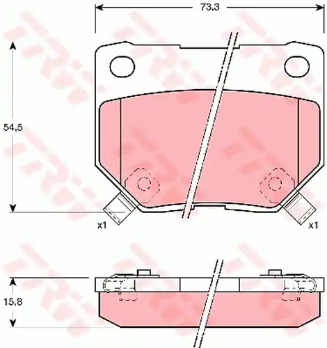 накладки TRW GDB1007