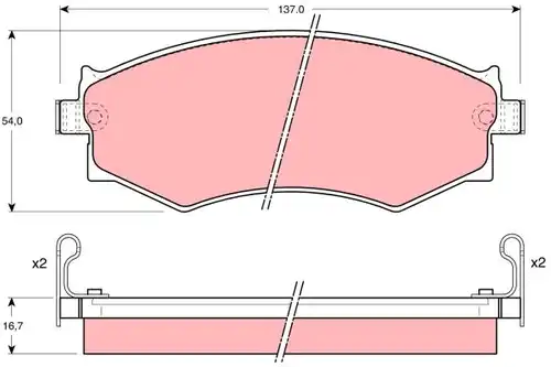 накладки TRW GDB1008