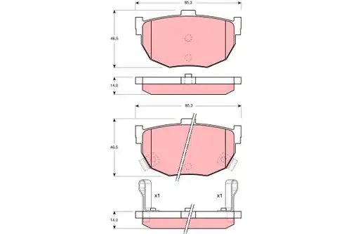 накладки TRW GDB1010