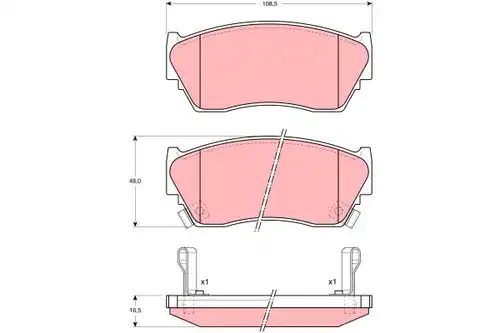 накладки TRW GDB1012