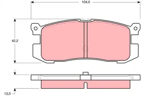 накладки TRW GDB1025