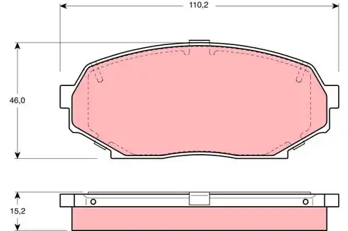 накладки TRW GDB1028