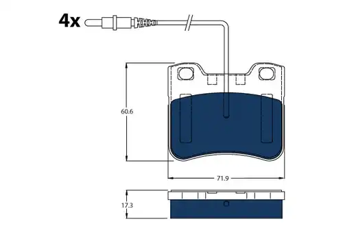 накладки TRW GDB1031BTE