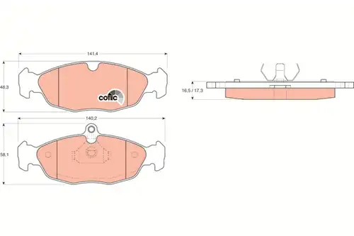 накладки TRW GDB1040