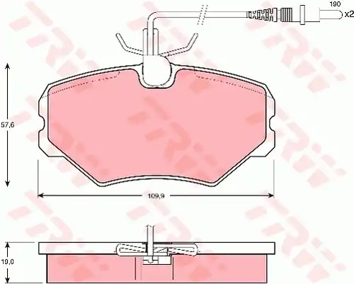 накладки TRW GDB1051