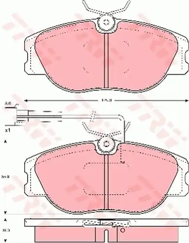 накладки TRW GDB1052