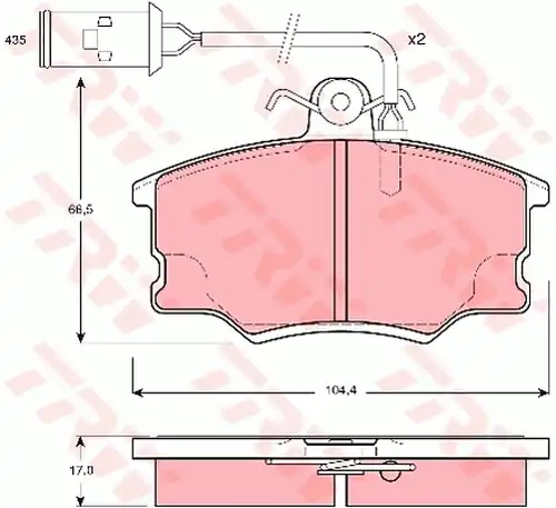 накладки TRW GDB1054