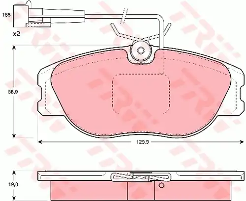 накладки TRW GDB1058