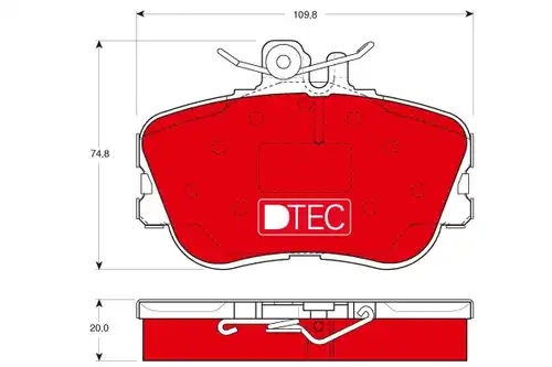 накладки TRW GDB1094DTE