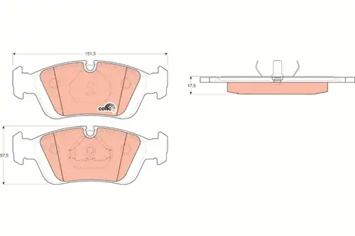 накладки TRW GDB1100