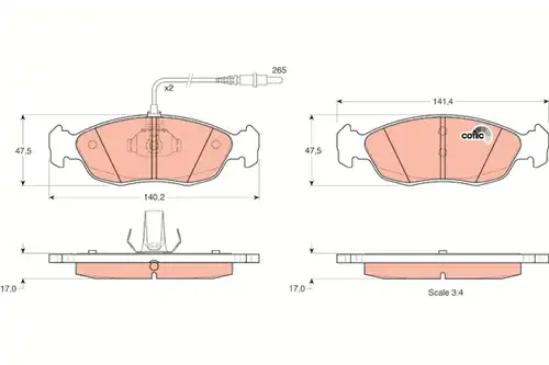 накладки TRW GDB1104