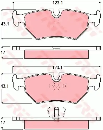 накладки TRW GDB1109