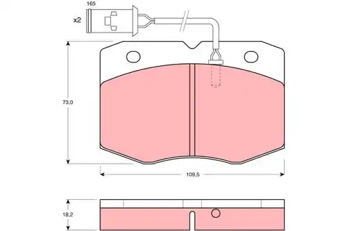 накладки TRW GDB1111