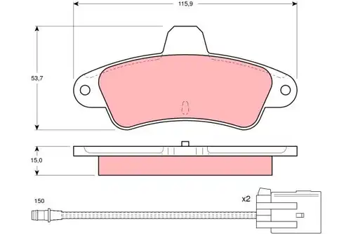 накладки TRW GDB1112