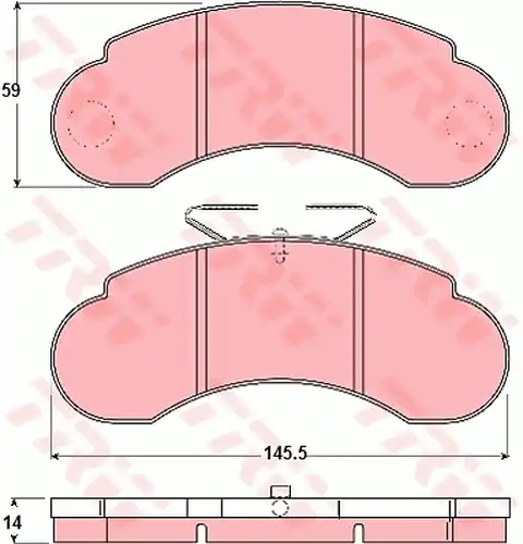 накладки TRW GDB1114