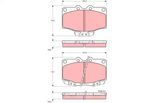 накладки TRW GDB1133