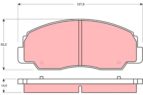 накладки TRW GDB1134