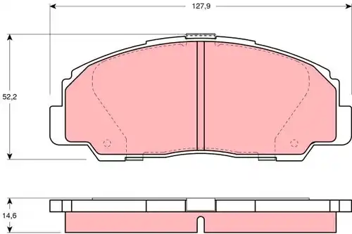 накладки TRW GDB1135