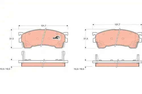 накладки TRW GDB1139