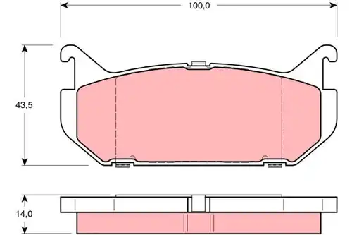 накладки TRW GDB1140